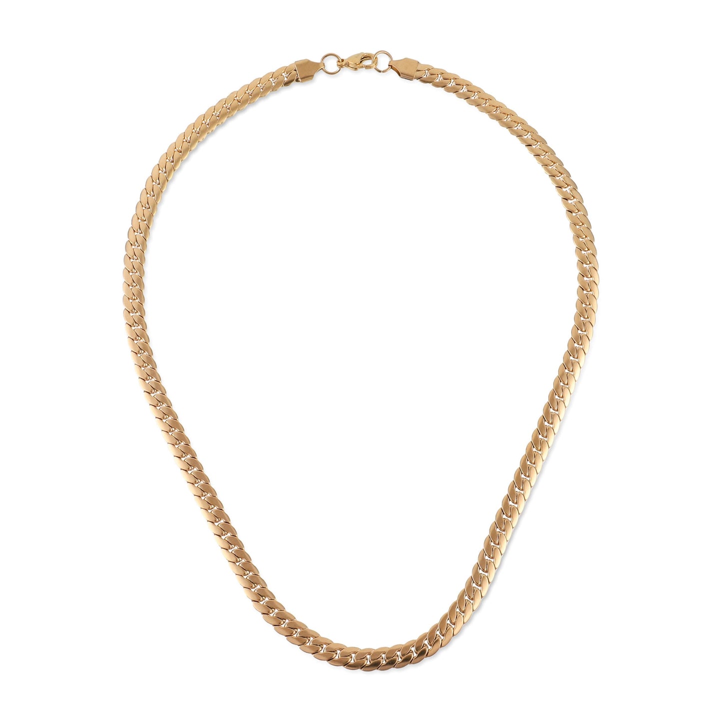 Αλυσίδα λαιμού Mar & Mar Flat (Jocasta-Gold) από ανοξείδωτο ατσάλι