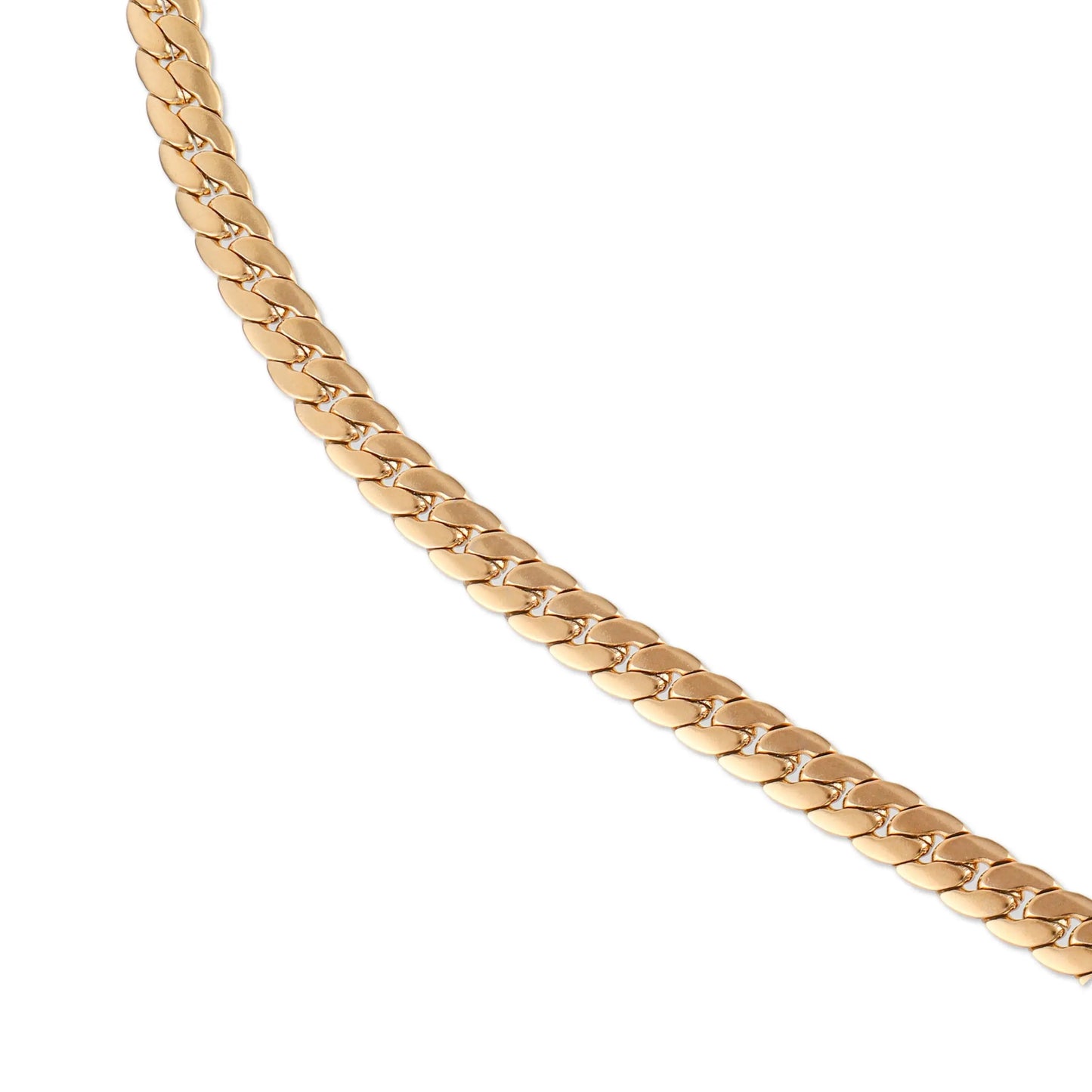 Αλυσίδα λαιμού Mar & Mar Flat (Jocasta-Gold) από ανοξείδωτο ατσάλι