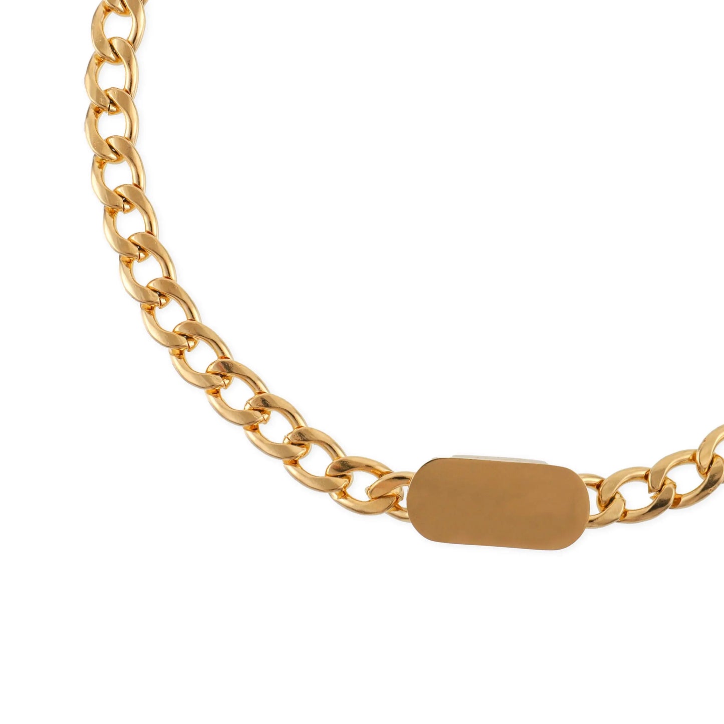 Αλυσίδα λαιμού ταυτότητα Mar & Mar Tab Chain από ανοξείδωτο ατσάλι