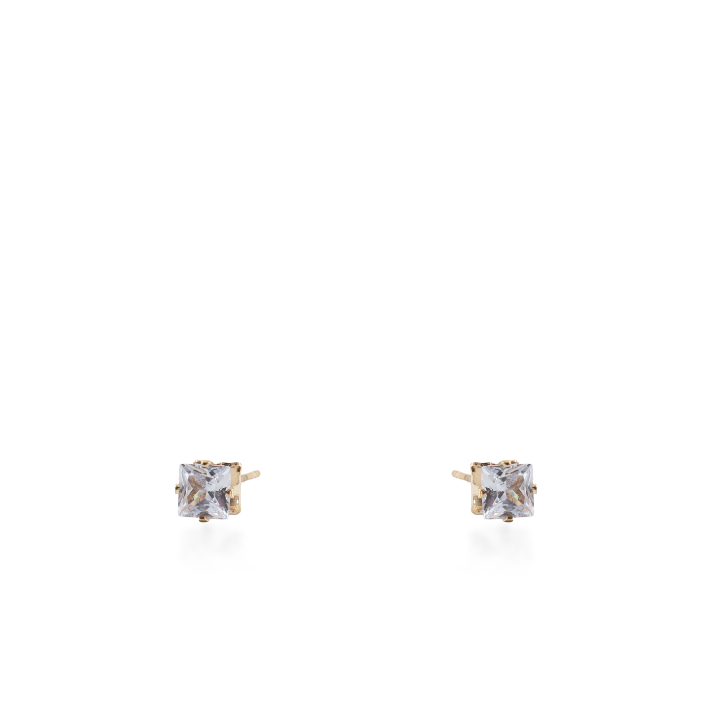 Σκουλαρίκια καρφωτά με ζιργκόν Mar and Mar Dimen Cube Studs από ανοξείδωτο ατσάλι