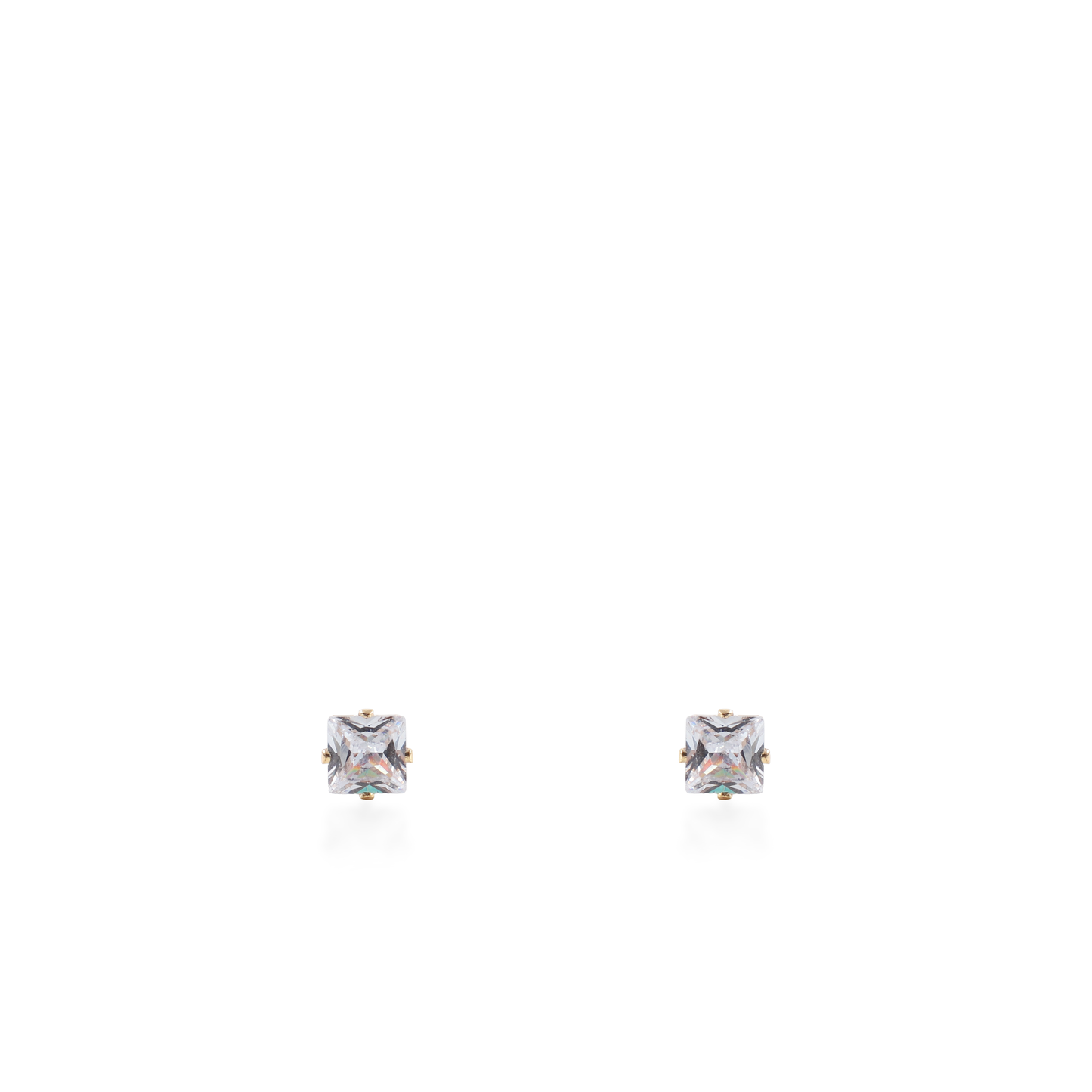 Σκουλαρίκια καρφωτά με ζιργκόν Mar and Mar Dimen Cube Studs από ανοξείδωτο ατσάλι