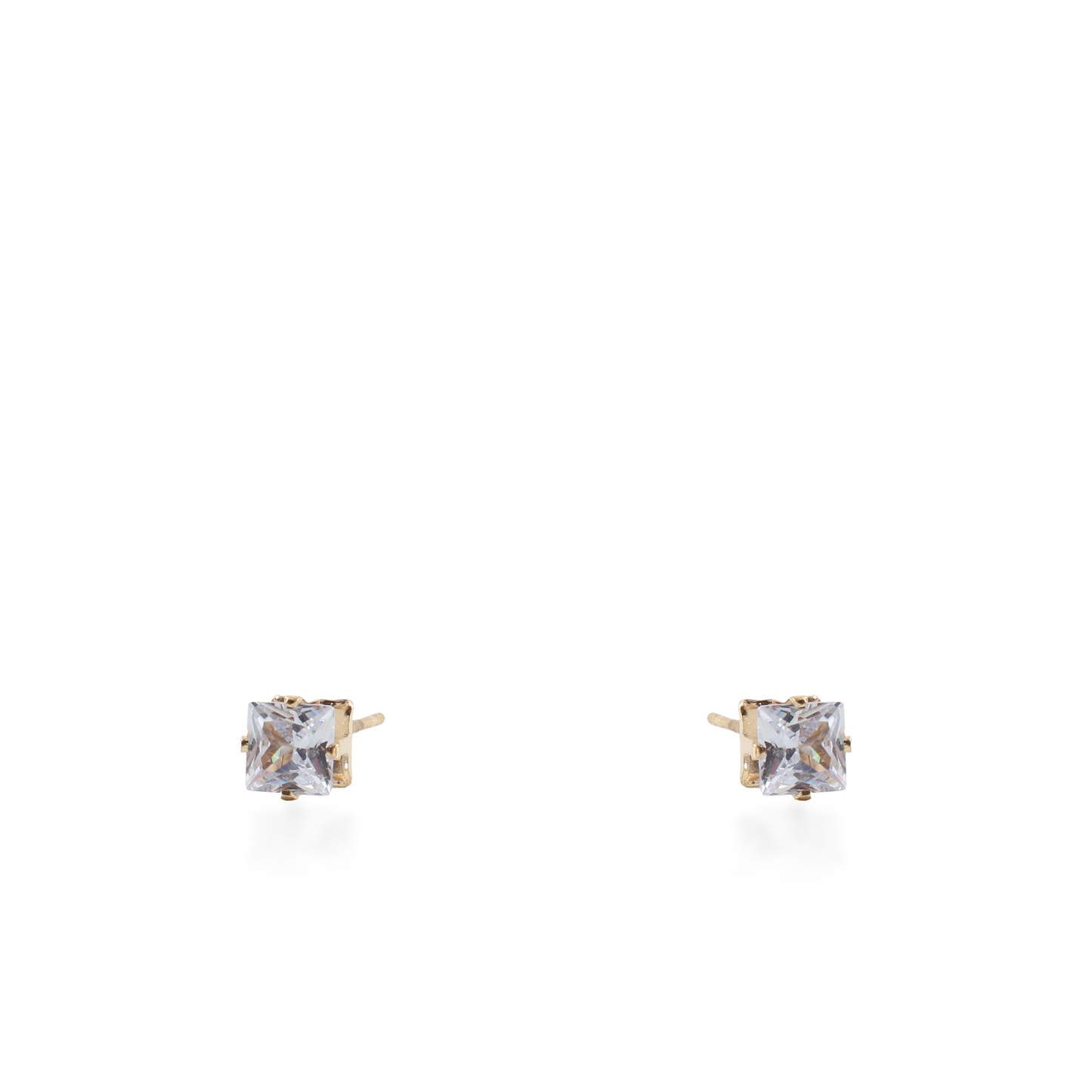 Σκουλαρίκια καρφωτά με ζιργκόν Mar and Mar Dimen Cube Studs από ανοξείδωτο ατσάλι