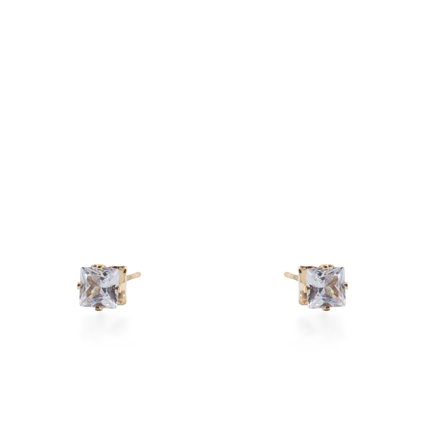 Σκουλαρίκια καρφωτά με ζιργκόν Mar and Mar Dimen Cube Studs από ανοξείδωτο ατσάλι
