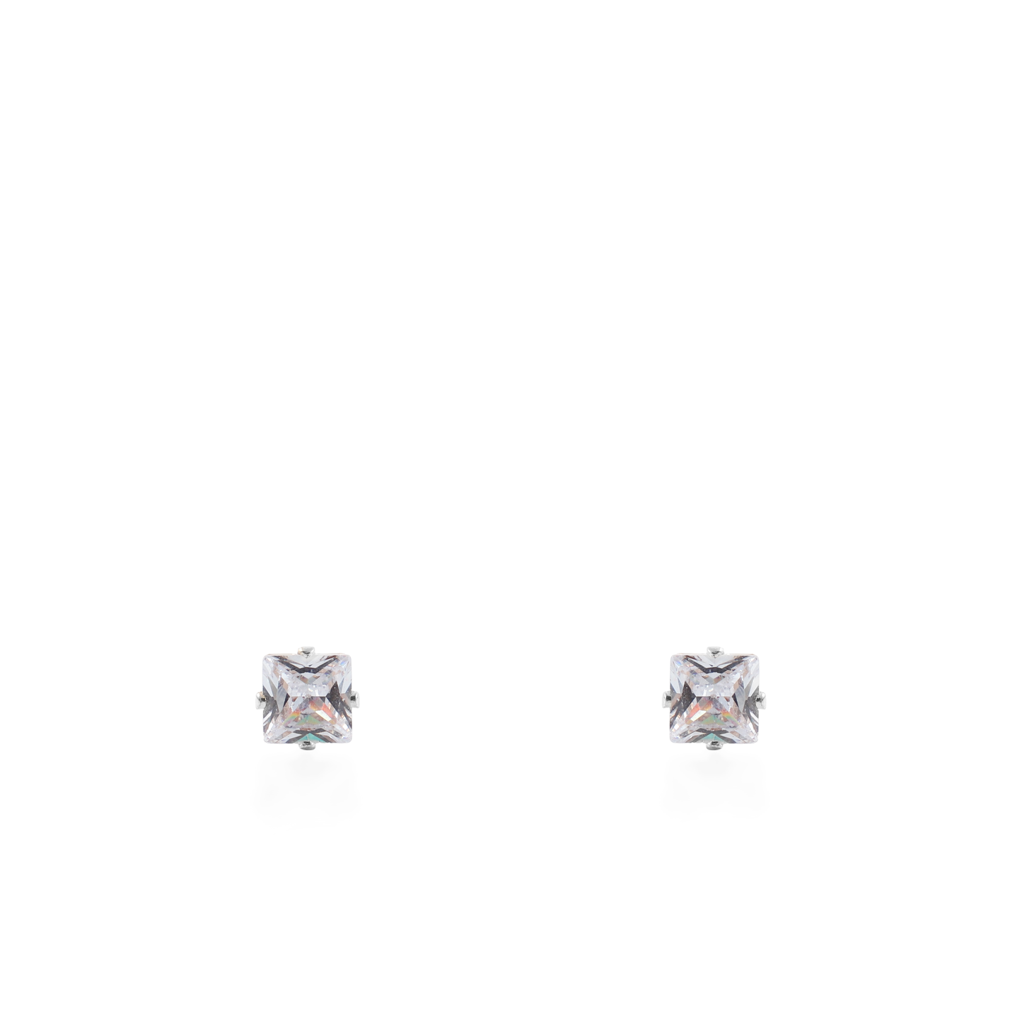Σκουλαρίκια καρφωτά με ζιργκόν Mar and Mar Dimen Cube Studs από ανοξείδωτο ατσάλι
