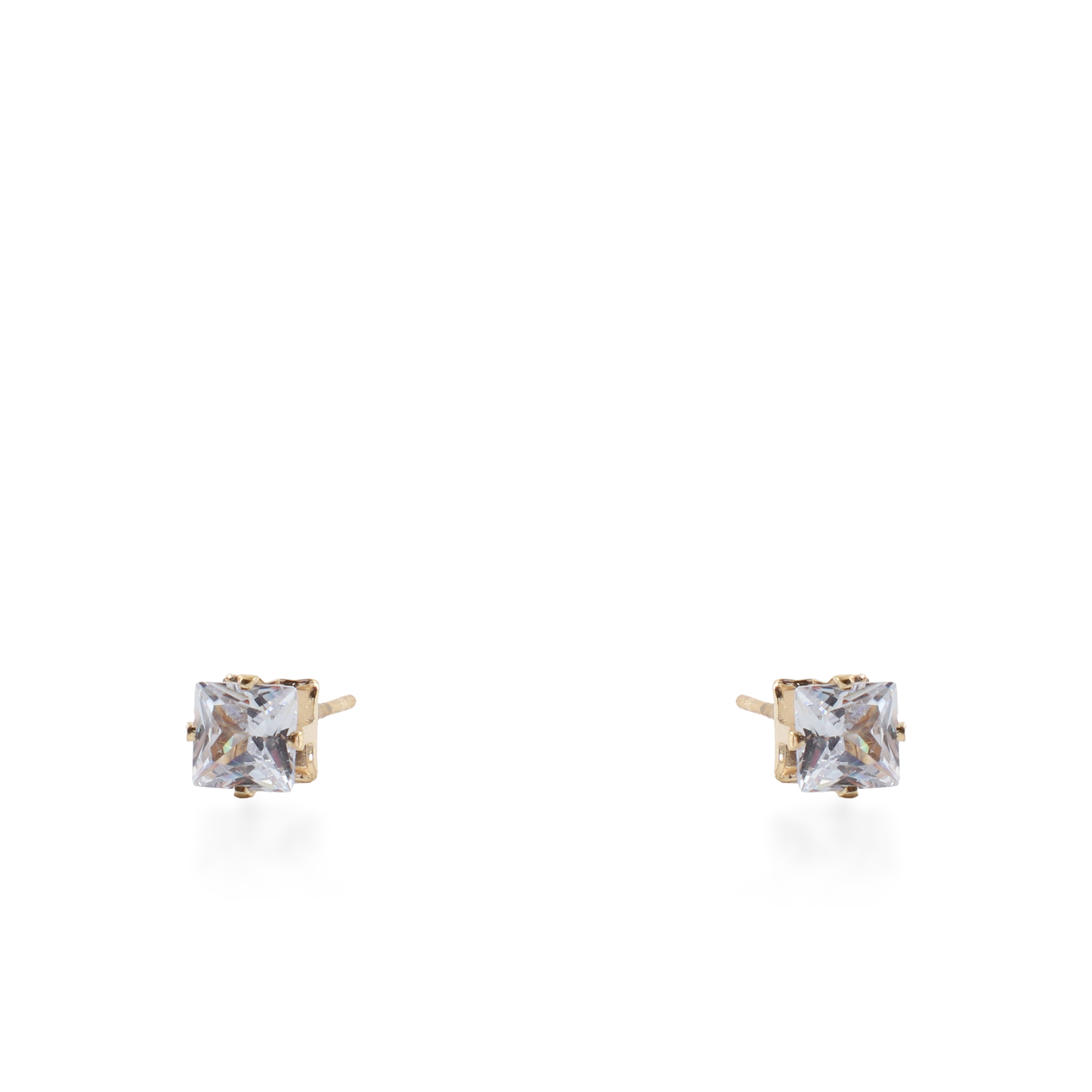 Σκουλαρίκια καρφωτά με ζιργκόν Mar and Mar Dimen Cube Studs από ανοξείδωτο ατσάλι