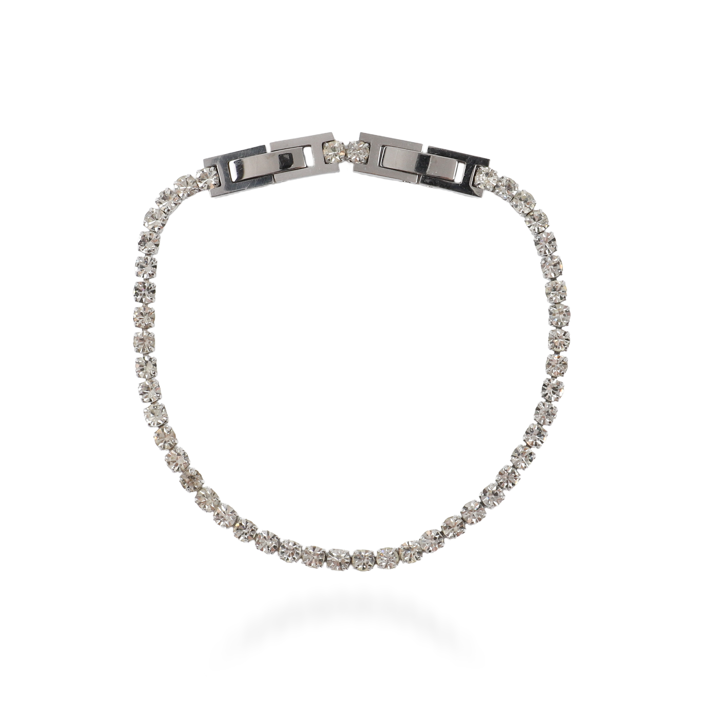 Αλυσίδα χεριού tennis με ζιργκόν Mar and Mar Clutch IV Silver από ανοξείδωτο ατσάλι
