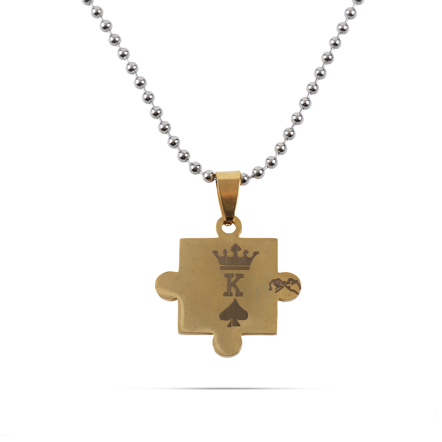 Κολιέ κομμάτια παζλ Mar and Mar Puzzle K and Q από ανοξείδωτο ατσάλι