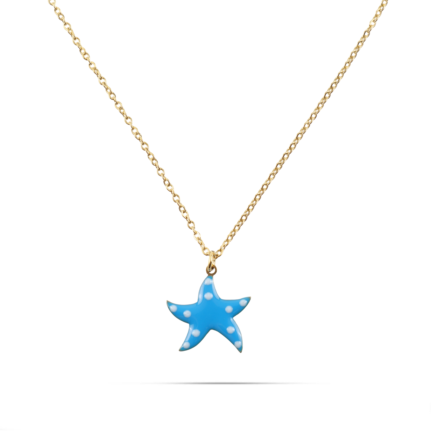 Κολιέ με κρεμαστό αστερία Mar and Mar Starfish Blue από ανοξείδωτο ατσάλι