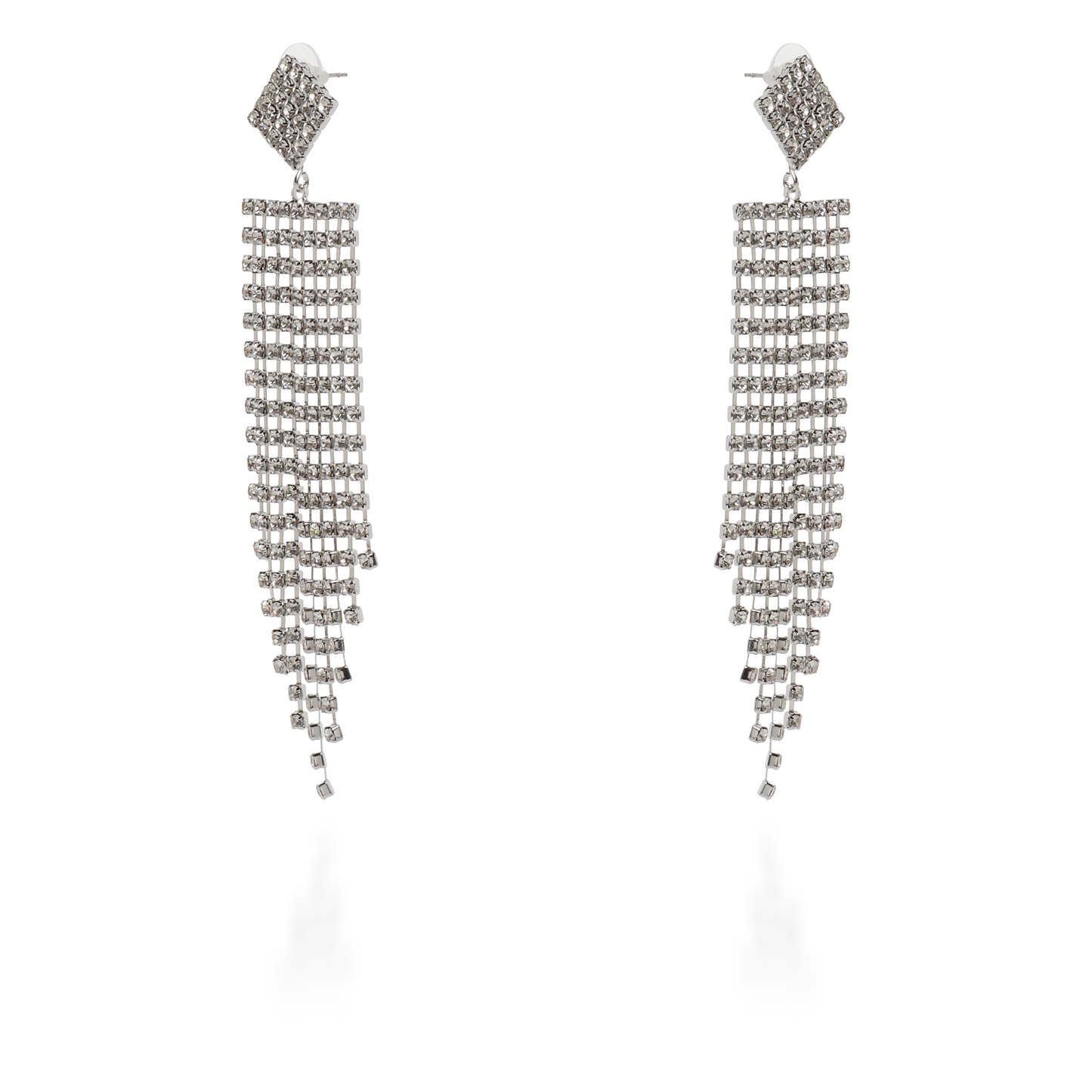 Σκουλαρίκια κρεμαστά με πέτρες ζιργκόν Carissa Cube