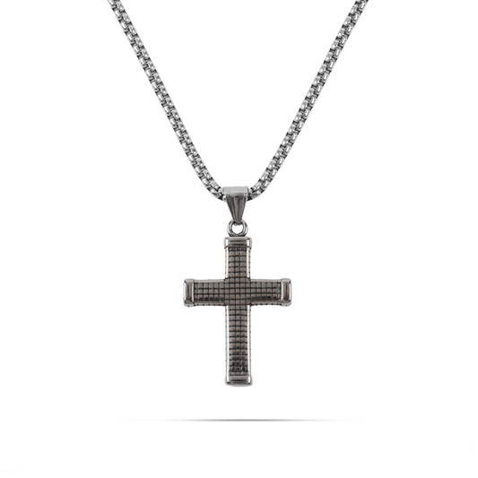 Ανδρικό κολιέ με σταυρό Mar and Mar Brady από ανοξείδωτο ατσάλι