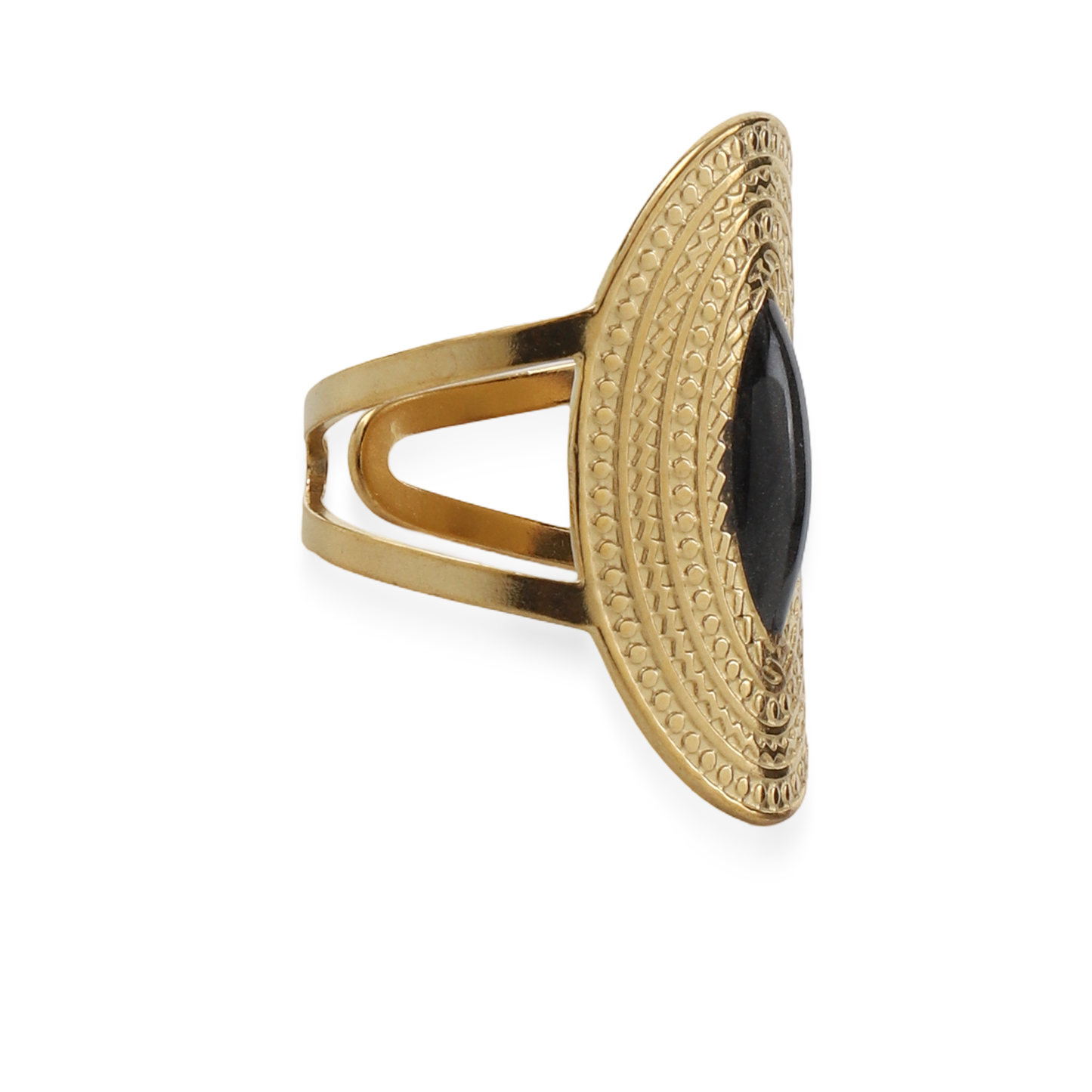 Γυναικείο δαχτυλίδι Mar and Mar Zulea (Gray) από ανοξείδωτο ατσάλι