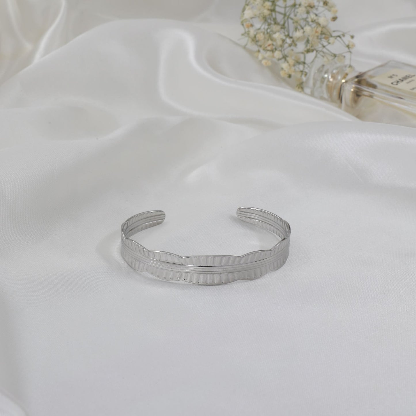 Βραχιόλι χειροπέδα Mar & Mar Edwina Cuff από ανοξείδωτο ατσάλι