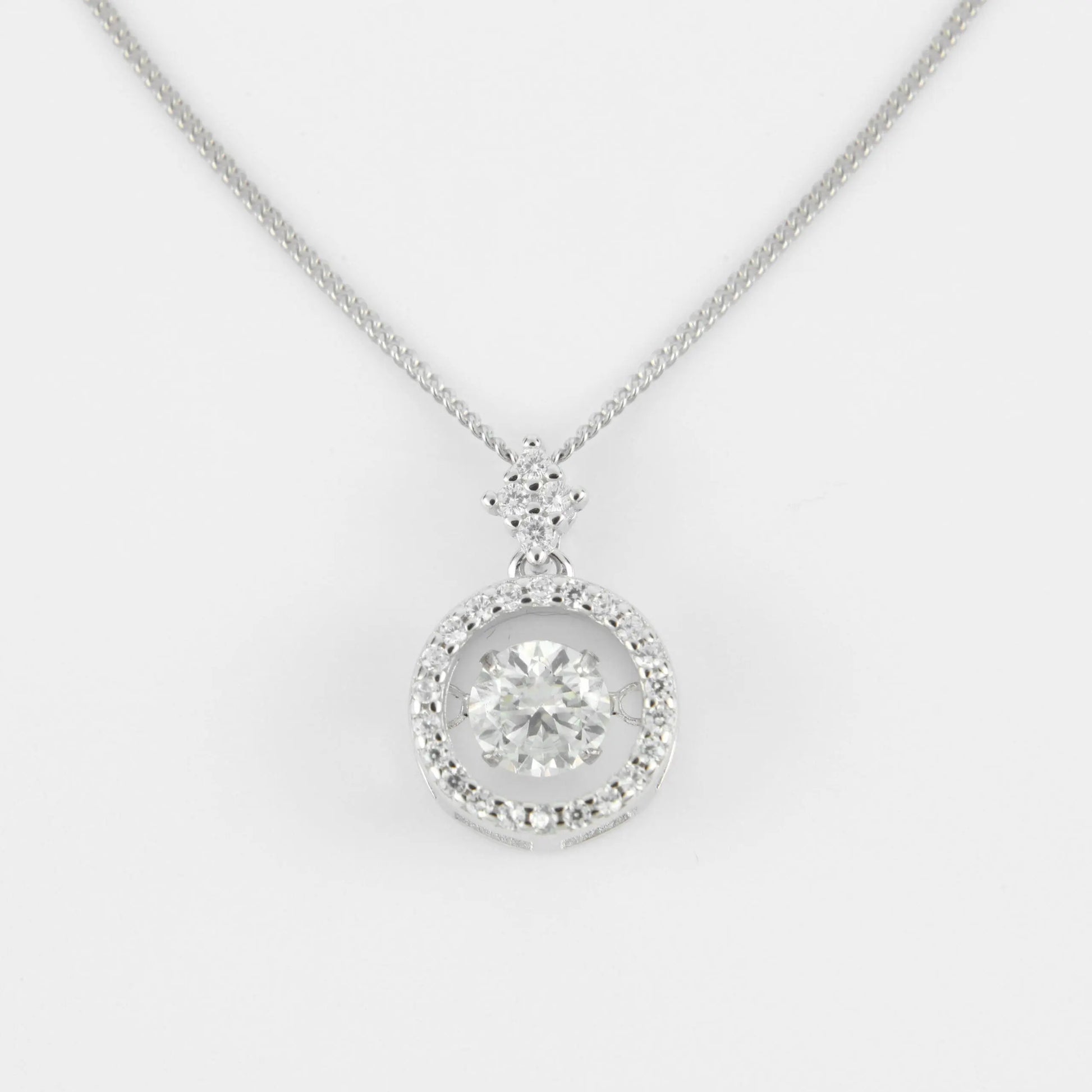 Κολιέ με μοϊσανίτη Mar & Mar Moissanite Anastasia από Ασήμι 925