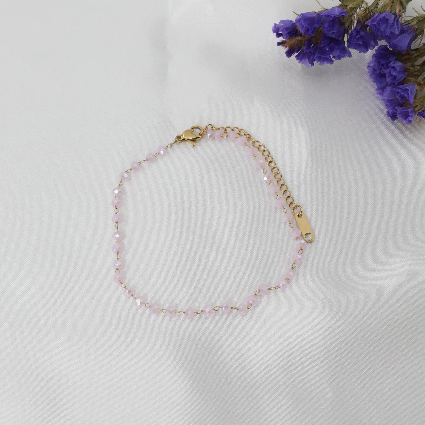 Αλυσίδα ποδιού με χάντρες Mar & Mar Priya Anklet από ανοξείδωτο ατσάλι