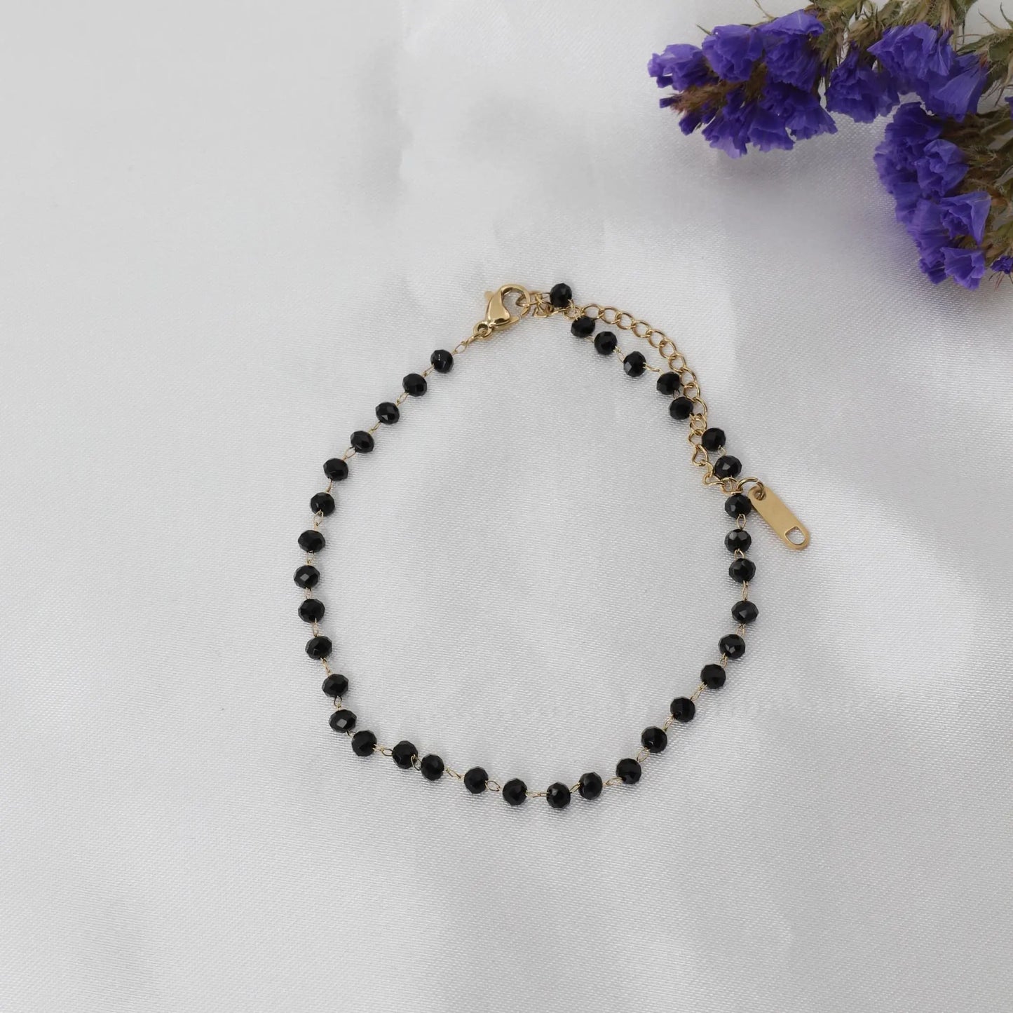 Αλυσίδα ποδιού με χάντρες Mar & Mar Priya Anklet από ανοξείδωτο ατσάλι