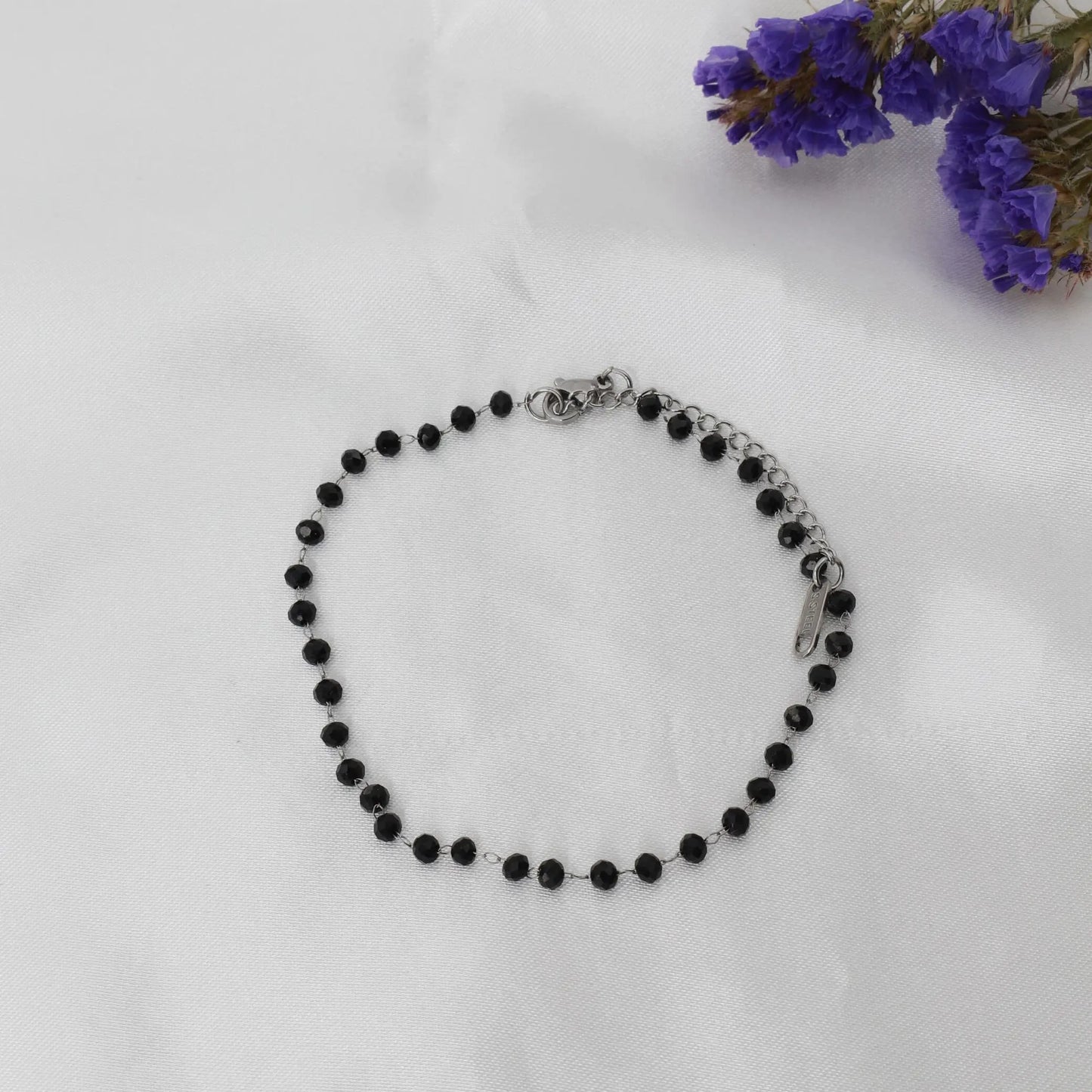 Αλυσίδα ποδιού με χάντρες Mar & Mar Priya Anklet από ανοξείδωτο ατσάλι