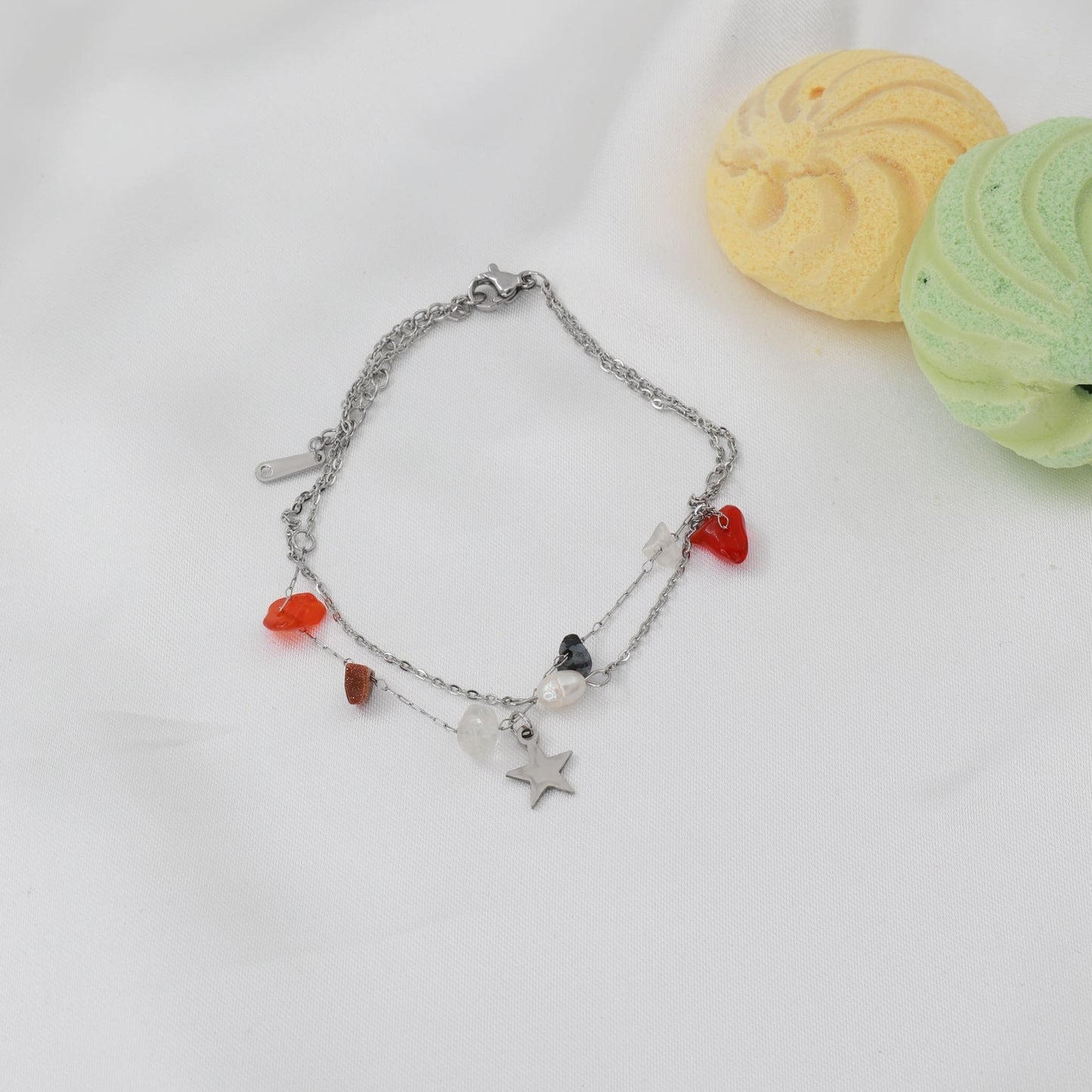 Αλυσίδα ποδιού με αστέρι Mar & Mar Star Anklet από ανοξείδωτο ατσάλι