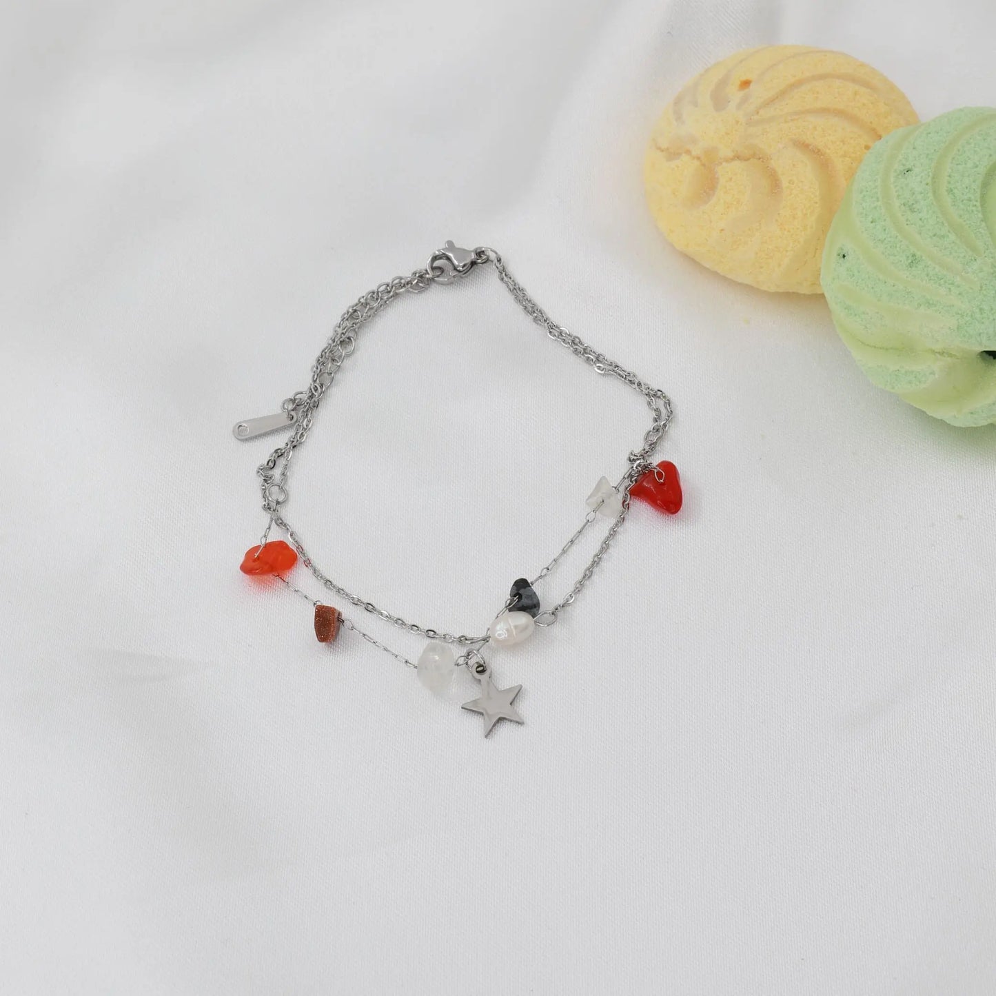 Αλυσίδα ποδιού με αστέρι Mar & Mar Star Anklet από ανοξείδωτο ατσάλι