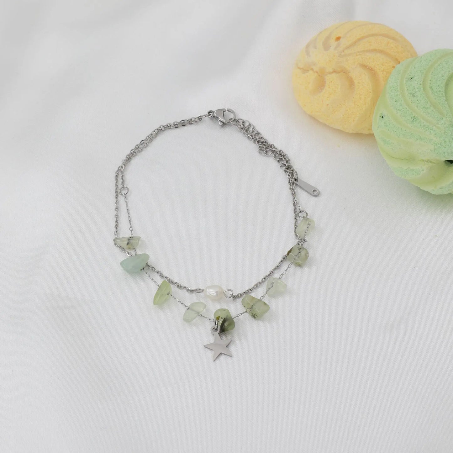 Αλυσίδα ποδιού με αστέρι Mar & Mar Star Anklet από ανοξείδωτο ατσάλι