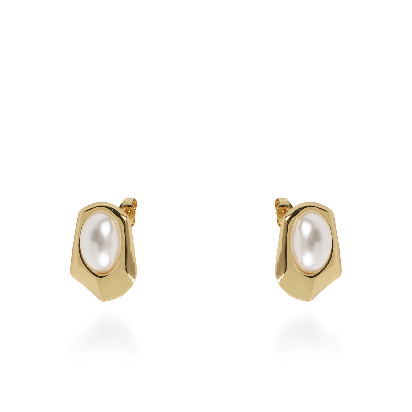 Σκουλαρίκια καρφωτά με πέρλα Mar and Mar Maelith από ανοξείδωτο ατσάλι