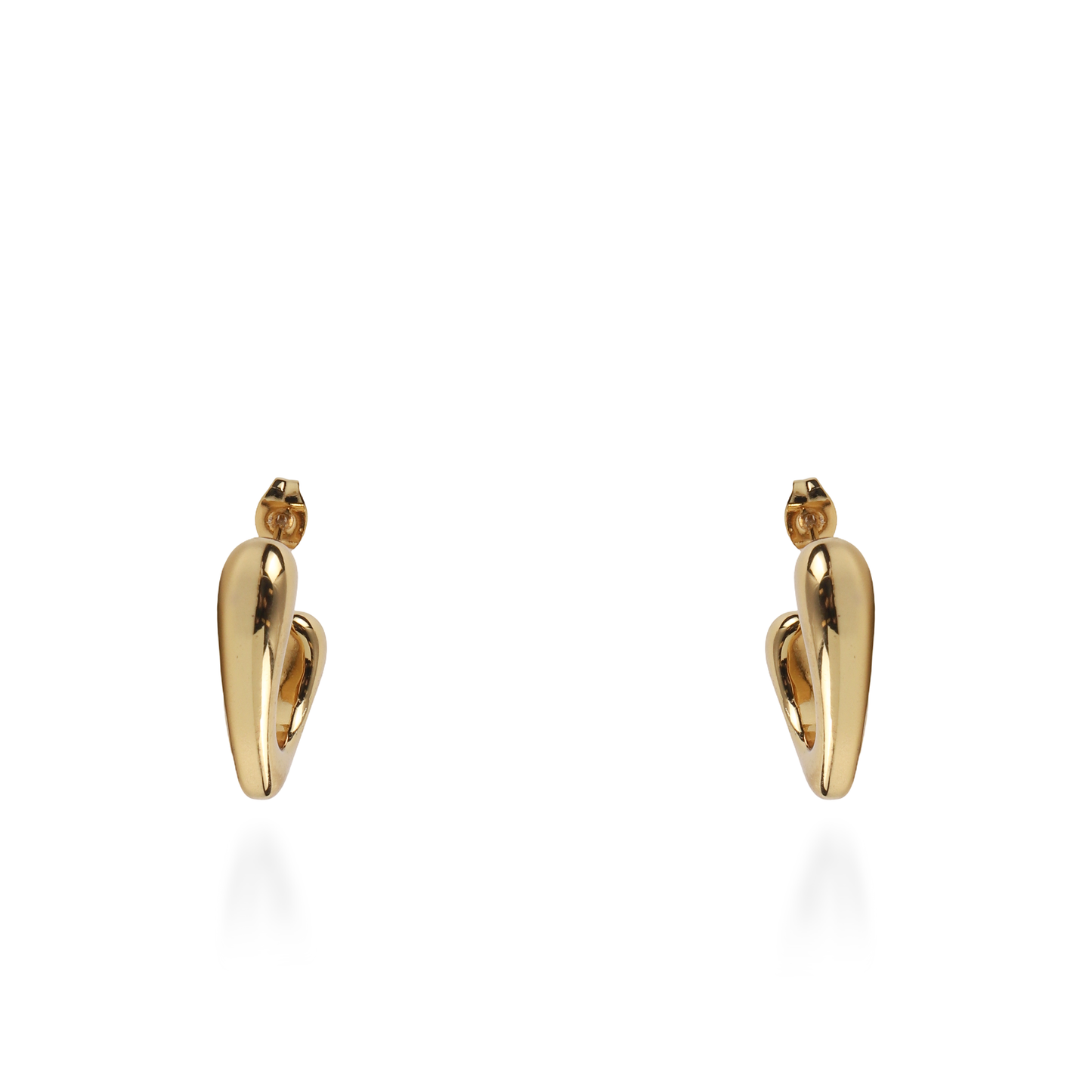 Σκουλαρίκια κρίκοι Mar and Mar Ondine από ανοξείδωτο ατσάλι