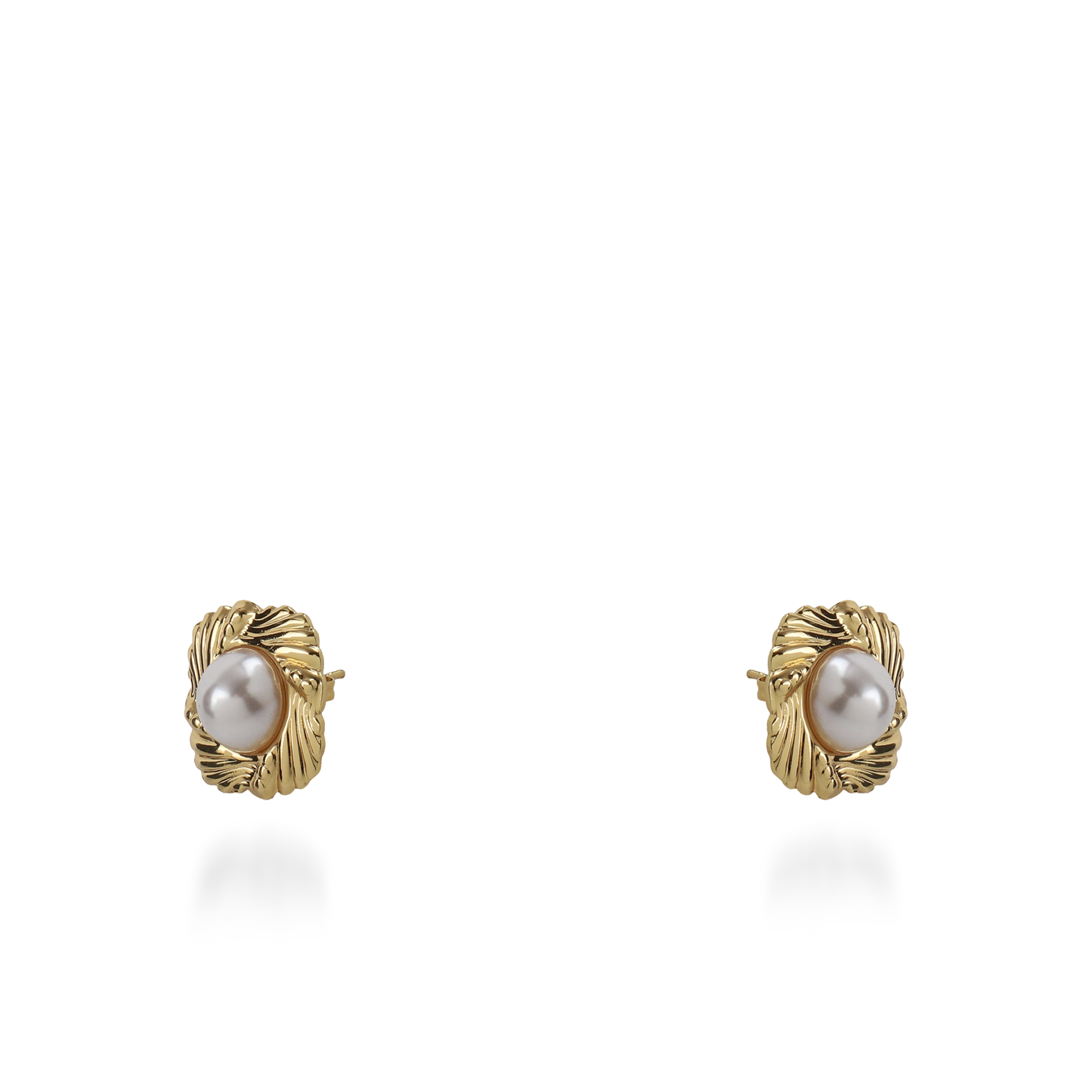 Σκουλαρίκια καρφωτά με πέρλα Mar and Mar Mireya από ανοξείδωτο ατσάλι