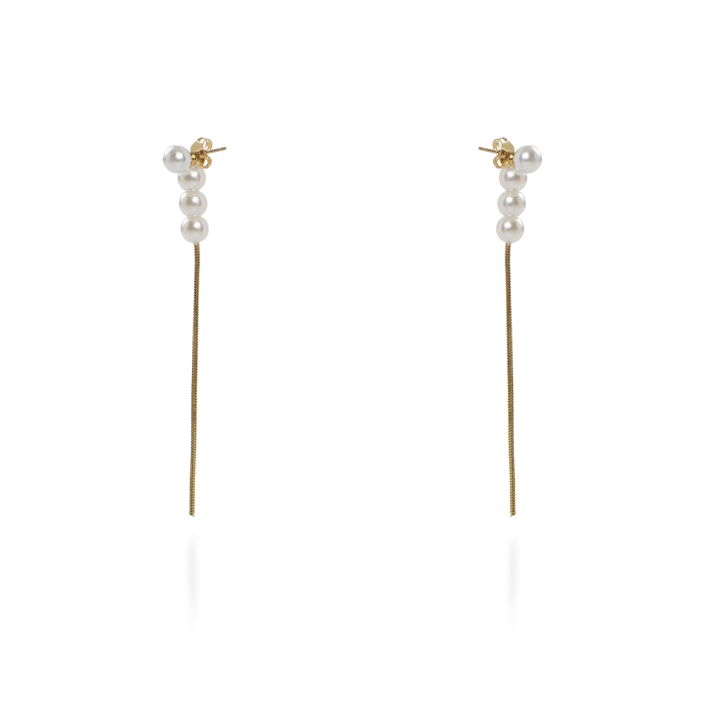 Σκουλαρίκια κρεμαστά με πέρλες Mar and Mar Kalyra από ανοξείδωτο ατσάλι