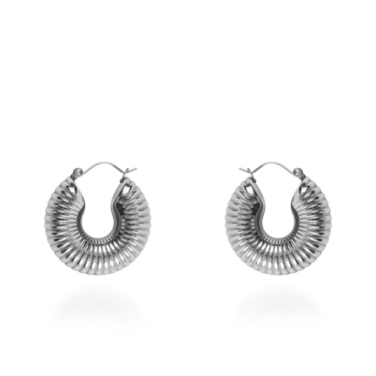 Σκουλαρίκια κρίκοι Mar and Mar Majestic από ανοξείδωτο ατσάλι