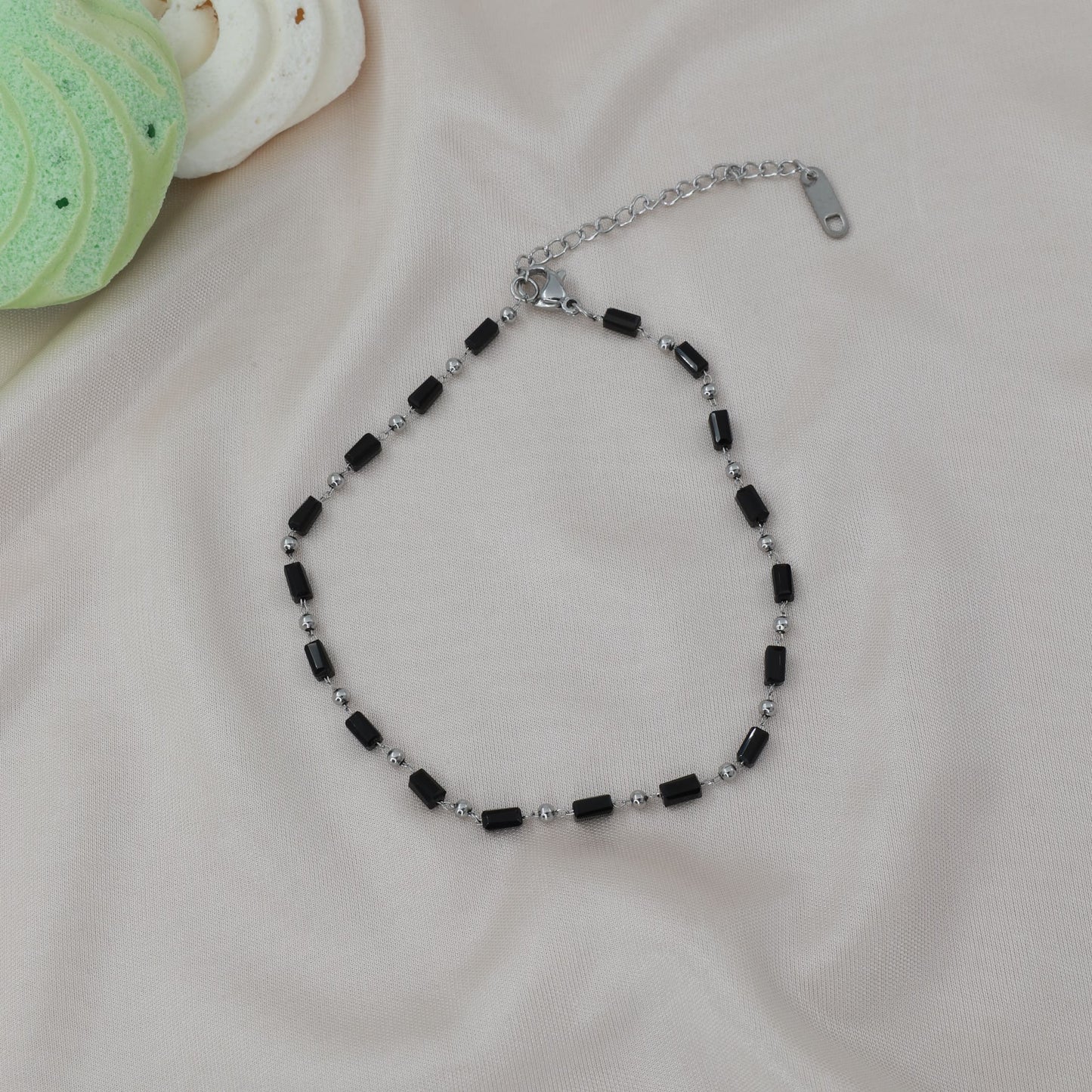 Αλυσίδα ποδιού με χάντρες Mar and Mar Ollie Anklet από ανοξείδωτο ατσάλι