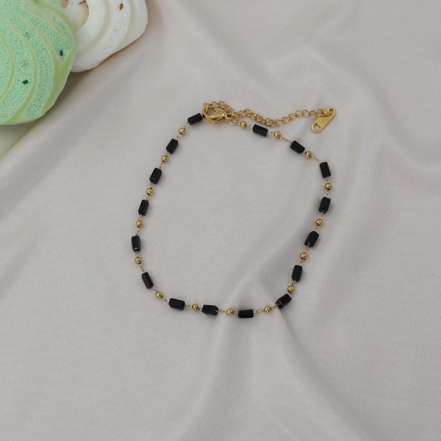 Αλυσίδα ποδιού με χάντρες Mar & Mar Ollie Anklet από ανοξείδωτο ατσάλι