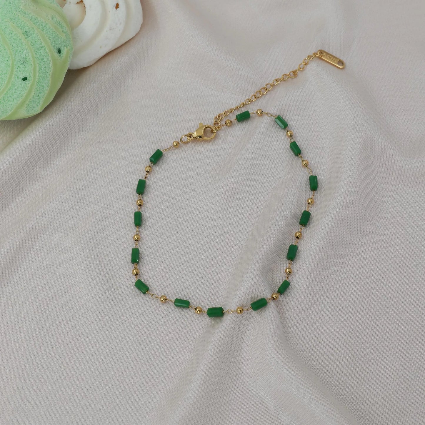 Αλυσίδα ποδιού με χάντρες Mar & Mar Ollie Anklet από ανοξείδωτο ατσάλι