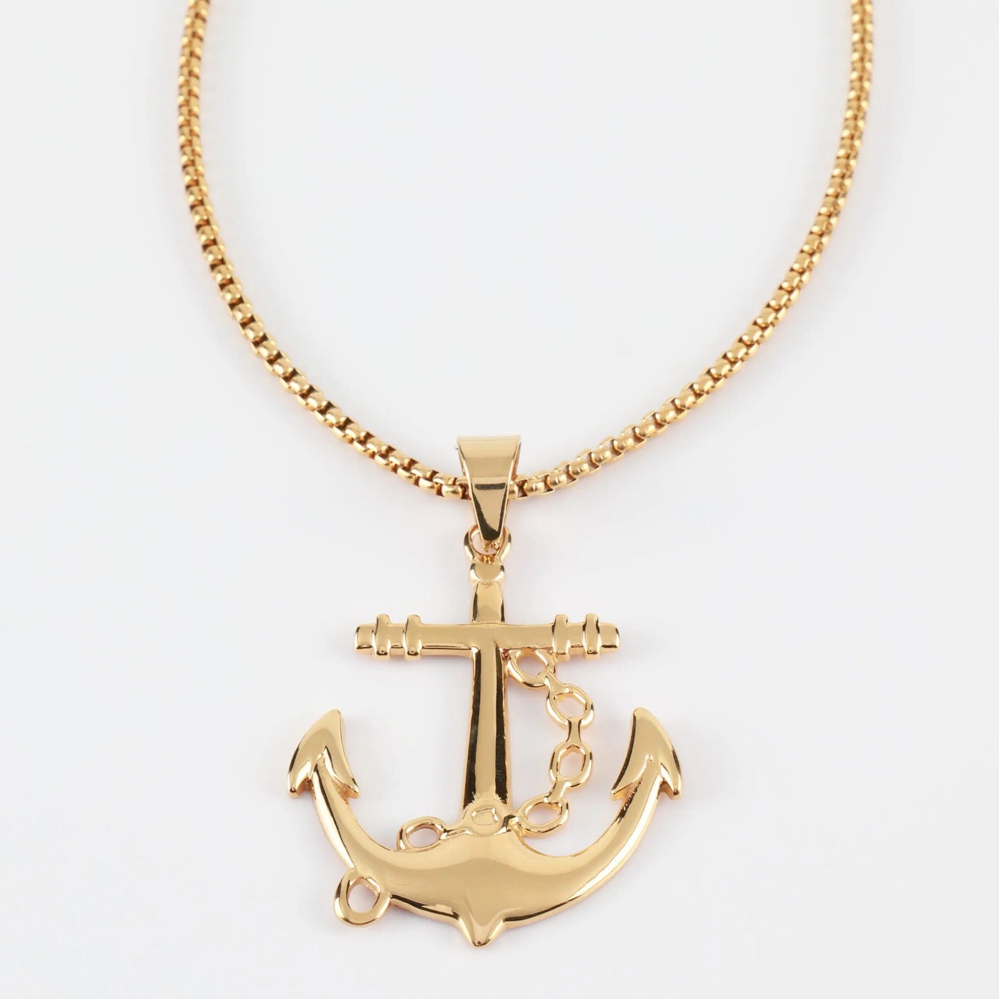 Ανδρικό Κολιέ με σχέδιο άγκυρα Mar & Mar Anchor Chain από ανοξείδωτο ατσάλι