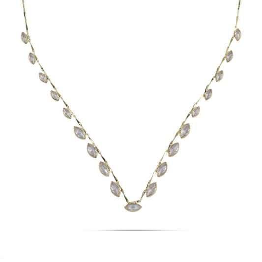 Κολιέ με πέτρες ζιργκόν Mar and Mar Norelia από ανοξείδωτο ατσάλι