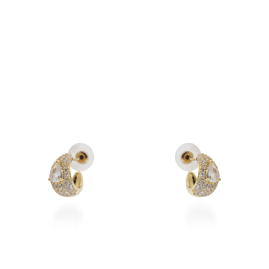 Σκουλαρίκια κρίκοι με ζιργκόν Mar and Mar Brilora