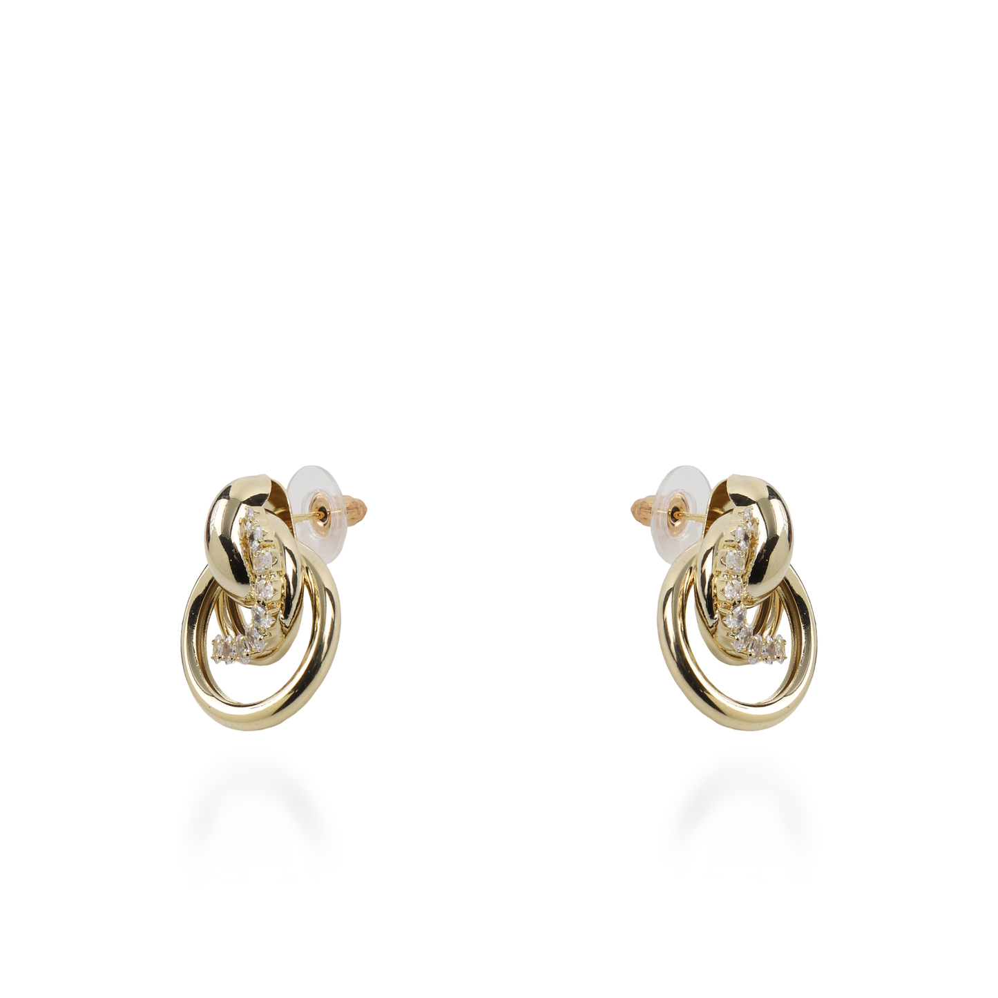 Σκουλαρίκια καρφωτά με ζιργκόν Mar and Mar Thelia