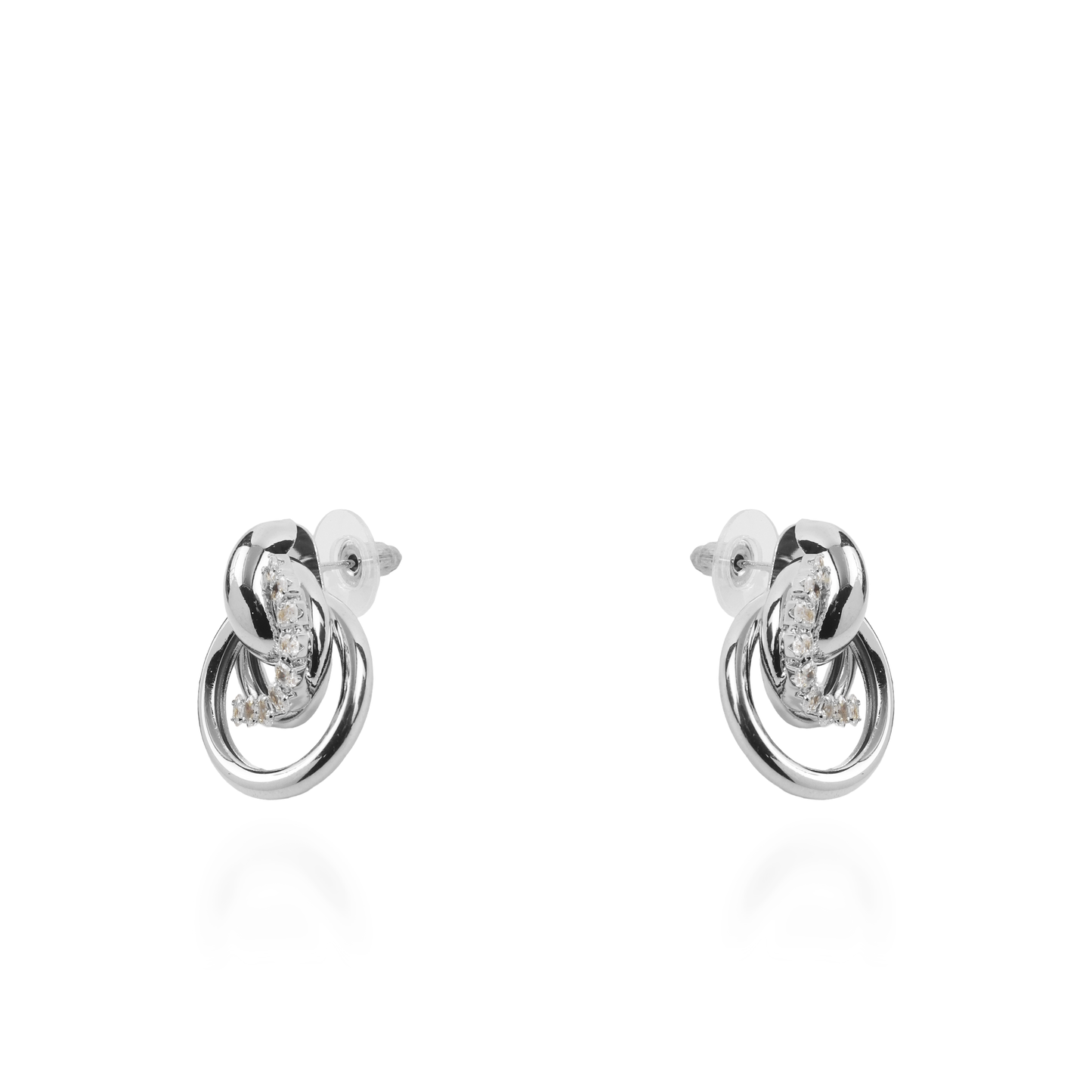 Σκουλαρίκια καρφωτά με ζιργκόν Mar and Mar Thelia