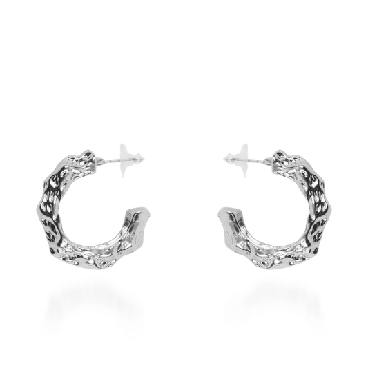 Σκουλαρίκια κρίκοι Mar and Mar Bathilda (Silver)