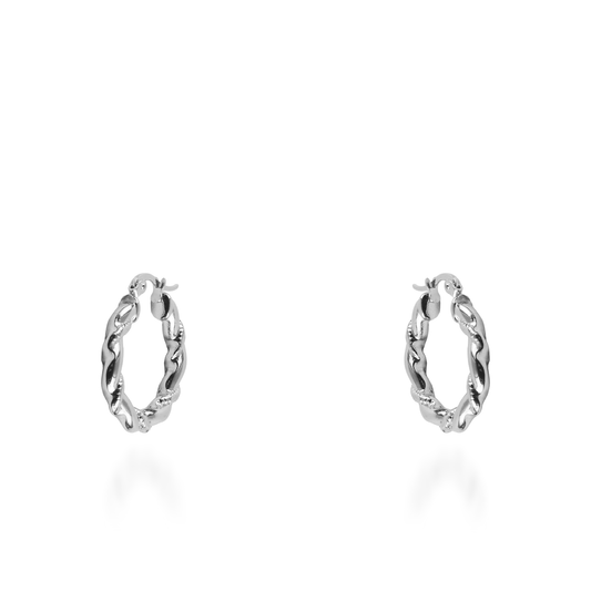 Σκουλαρίκια κρίκοι Mar and Mar Astria από ανοξείδωτο ατσάλι