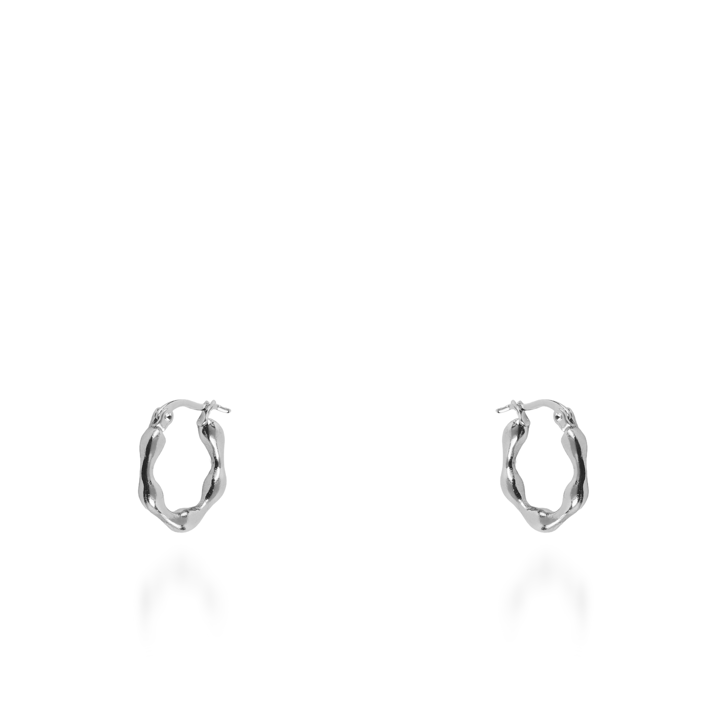 Σκουλαρίκια κρίκοι Mar and Mar Nerea από ανοξείδωτο ατσάλι