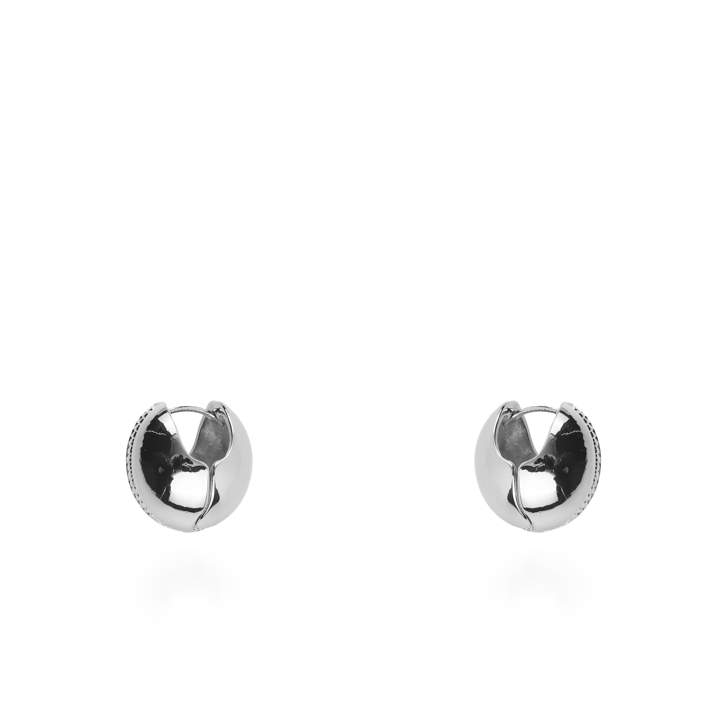 Σκουλαρίκια κρίκοι Mar and Mar Evadne από ανοξείδωτο ατσάλι