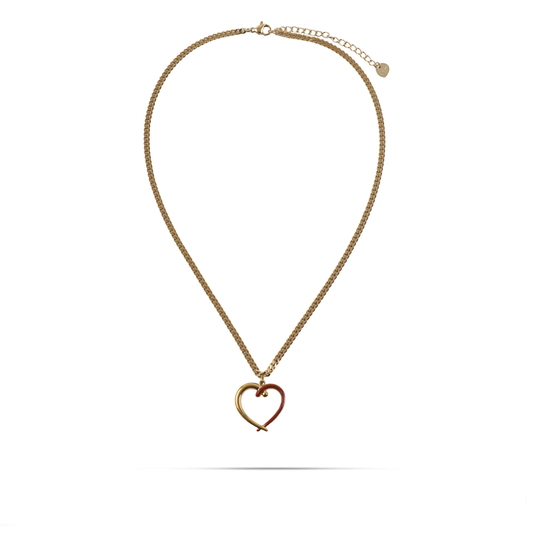 Κολιέ με καρδούλα Mar and Mar Carine από ανοξείδωτο ατσάλι