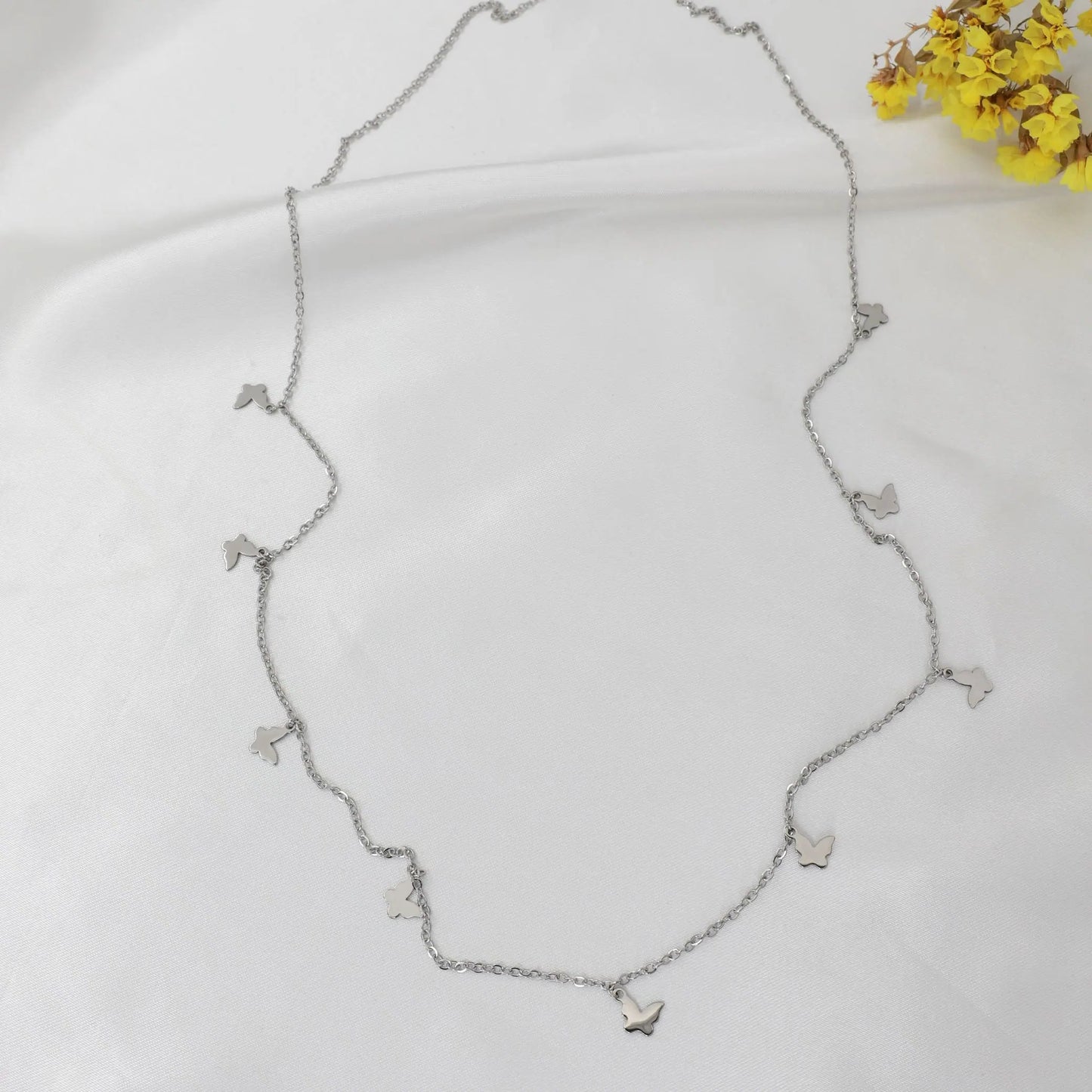 Aλυσίδα κοιλιάς/μέσης με πεταλούδες Mar & Mar Adelaide Belly Chain από ανοξείδωτο ατσάλι