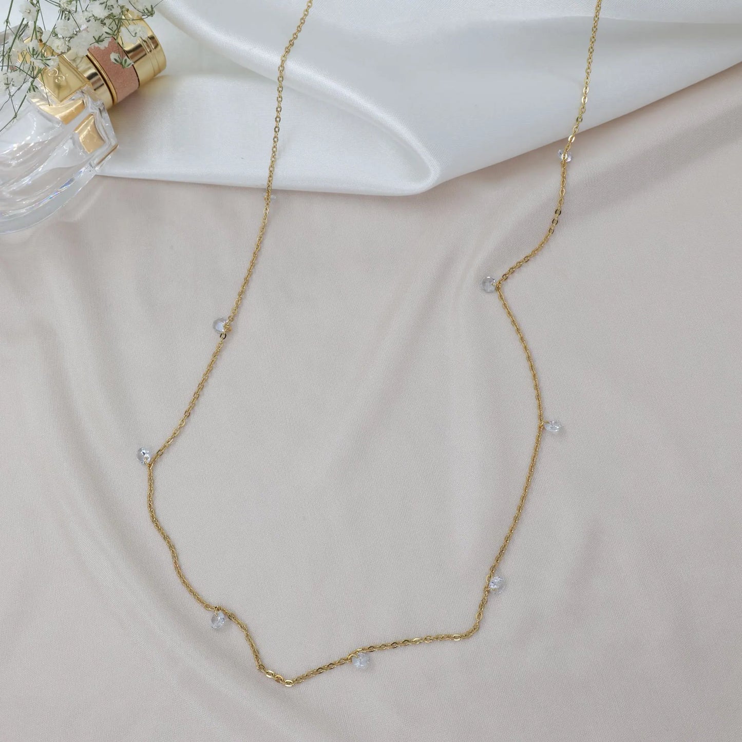 Aλυσίδα κοιλιάς/μέσης με χάντρες Mar & Mar Cressida Belly Chain από ανοξείδωτο ατσάλι