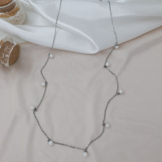 Aλυσίδα κοιλιάς/μέσης με πέρλες Mar and Mar Ariela Belly Chain από ανοξείδωτο ατσάλι