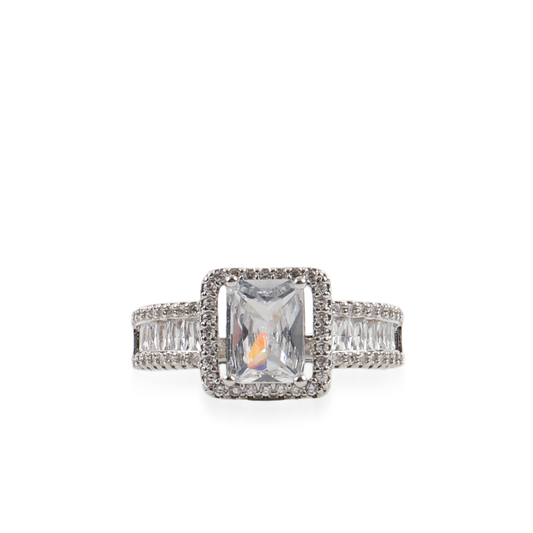 Γυναικείο δαχτυλίδι μονόπετρο με πέτρες ζιργκόν Mar and Mar Danlia