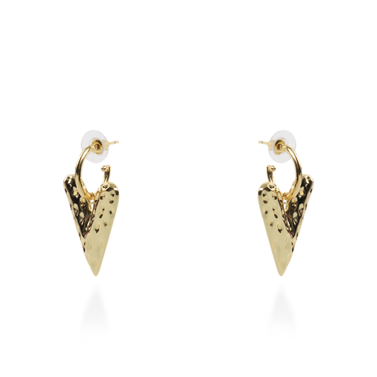 Σκουλαρίκια κρεμαστά με καρδιές Mar and Mar Lovilla από ανοξείδωτο ατσάλι