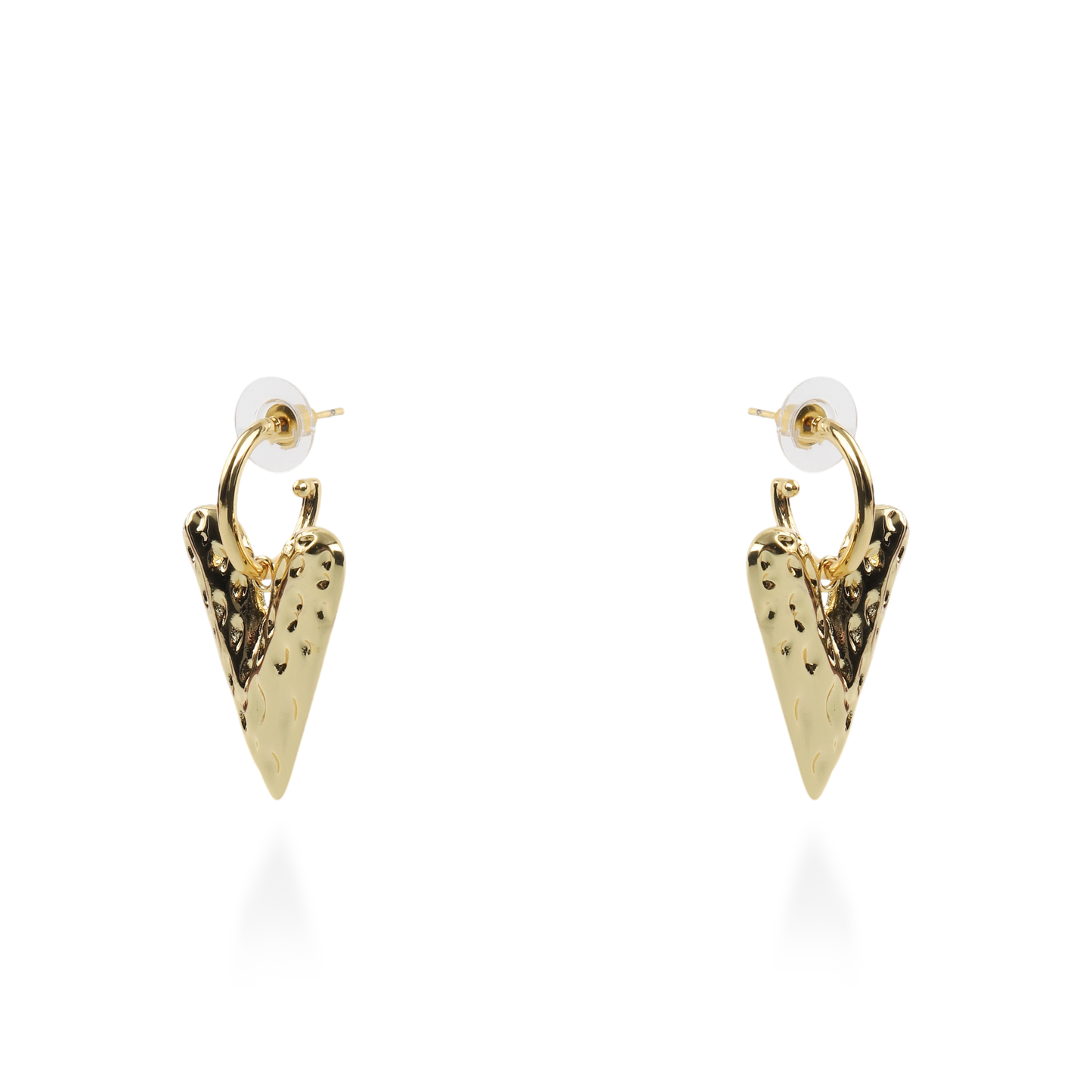 Σκουλαρίκια κρεμαστά με καρδιές Mar and Mar Lovilla από ανοξείδωτο ατσάλι