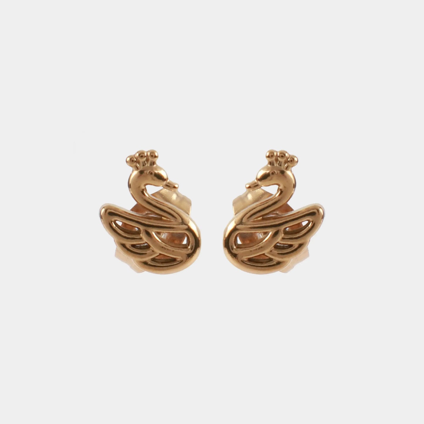 Παιδικά σκουλαρίκια καρφωτά κύκνος Mar & Mar Swan Kids από ανοξείδωτο ατσάλι