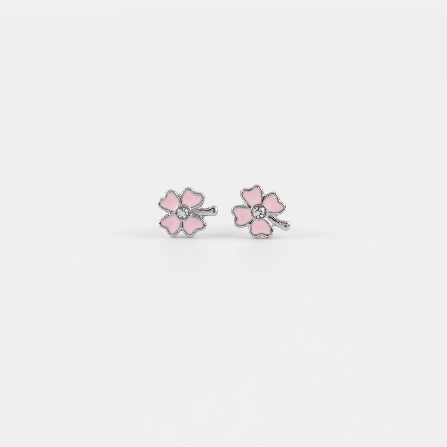 Παιδικά σκουλαρίκια καρφωτά με ζιργκόν Mar & Mar Lucky Clover Kids από ανοξείδωτο ατσάλι