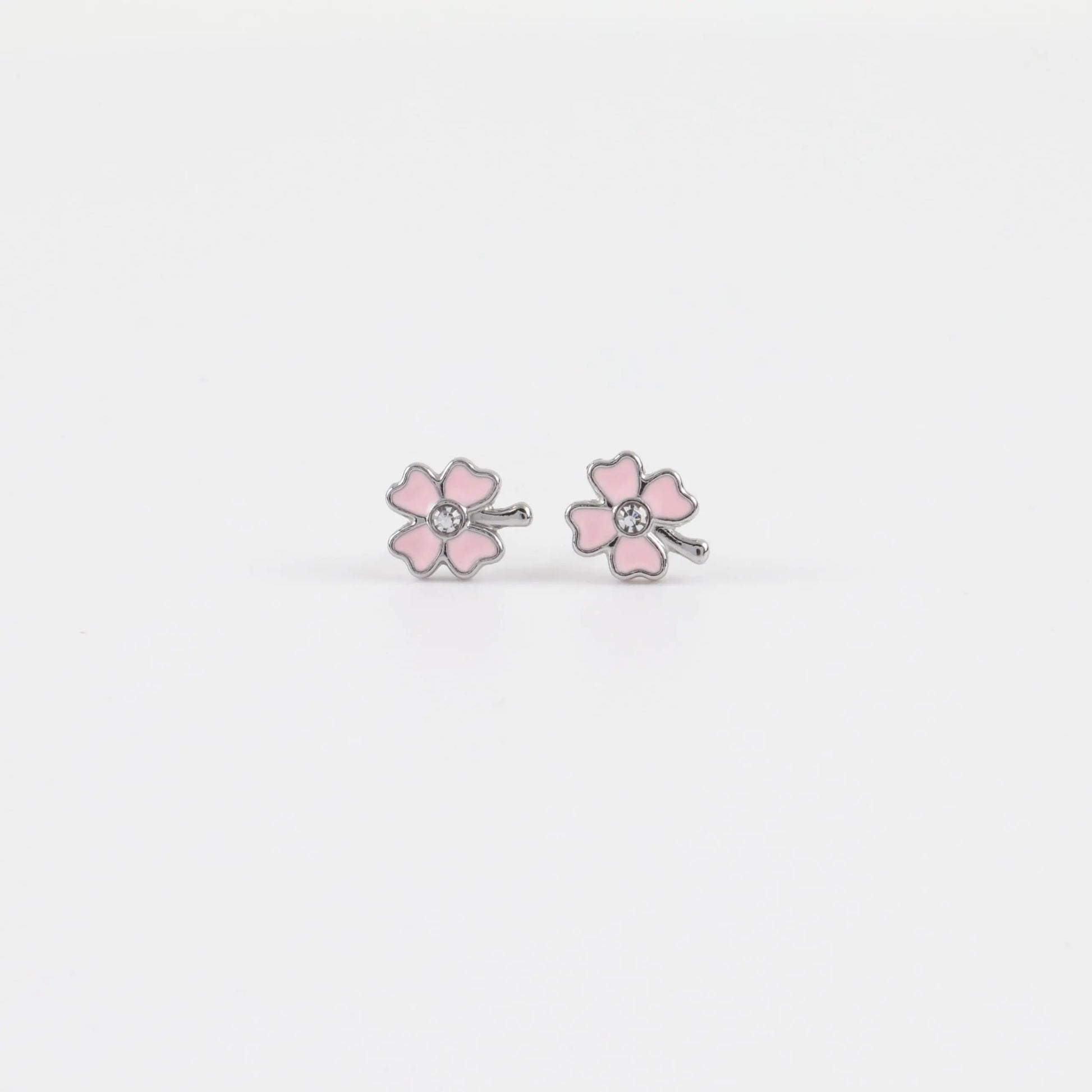 Παιδικά σκουλαρίκια καρφωτά με ζιργκόν Mar & Mar Lucky Clover Kids από ανοξείδωτο ατσάλι